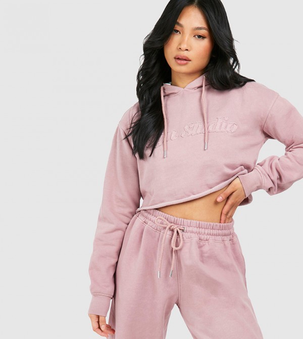 بوهو ملابس رياضة - وردي بدلة تراك -بدلة مشي