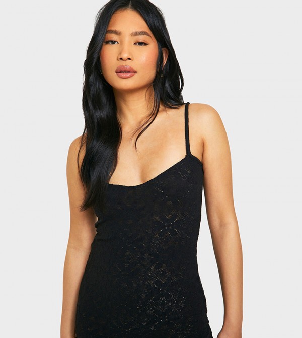 بوهو فساتين - أسود Maxi Dresses