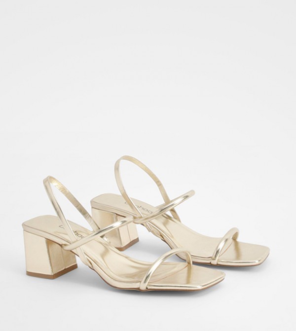 boohoo  Shoes - Gold Heels