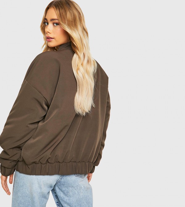boohoo  Clothing - Khaki Casual Jackets