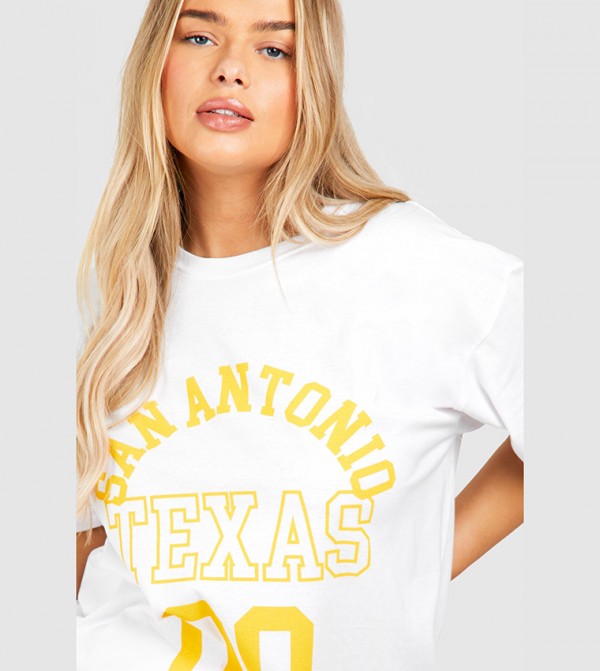 بوهو  - أبيض T-Shirts & Shirts