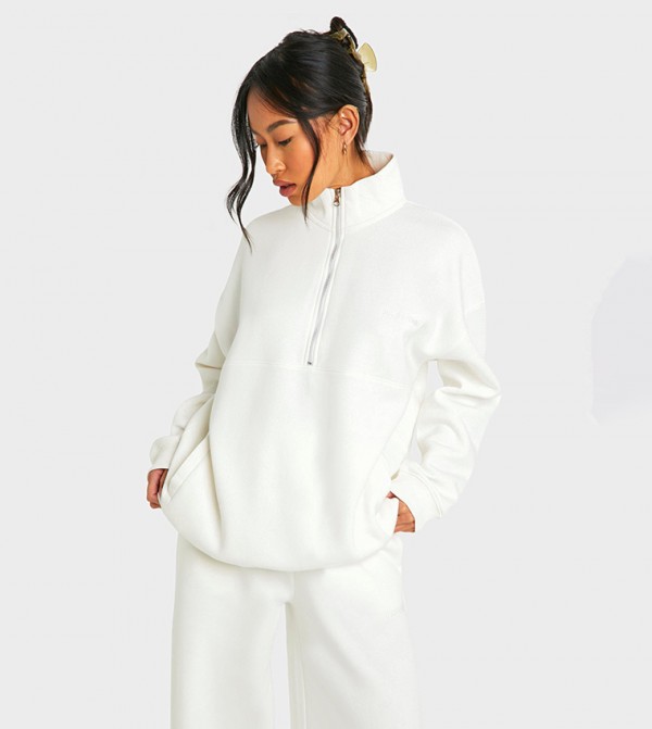 boohoo  Hoodies & Sweatshirts - Ecru Sweatshirts