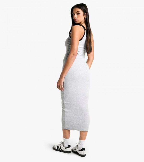 boohoo boohoo - Grey Midi Dresses