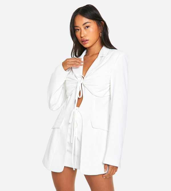 boohoo  - Ivory Blazers