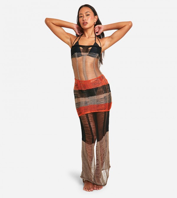 boohoo  Swimwear - Brown Beachwear & Accessories