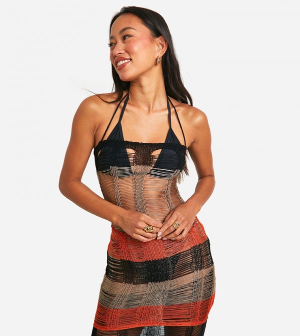 boohoo  Swimwear - Brown Beachwear & Accessories