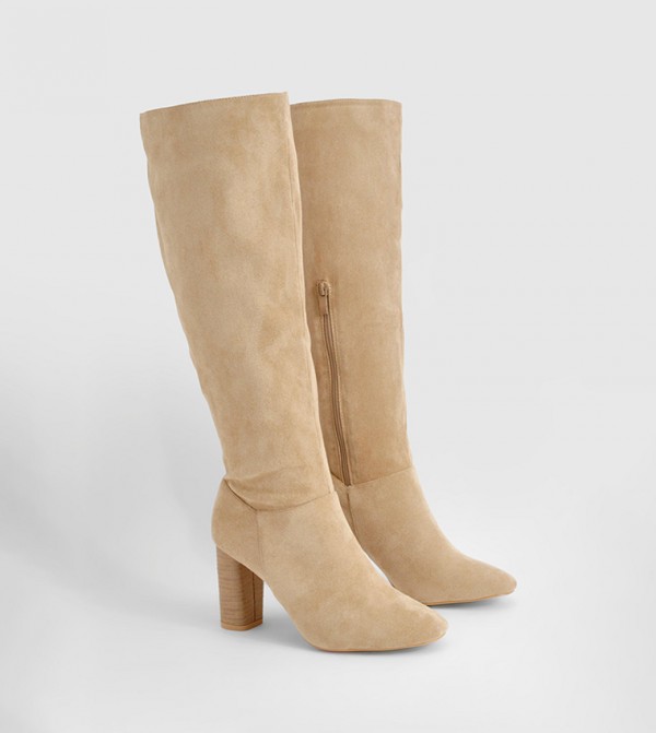 boohoo  Boots - Natural Knee length Boots