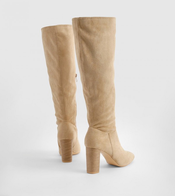 boohoo  Boots - Natural Knee length Boots