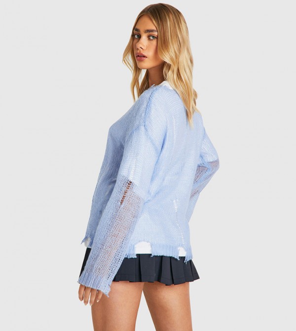 بوهو  سترات - أزرق Sweaters