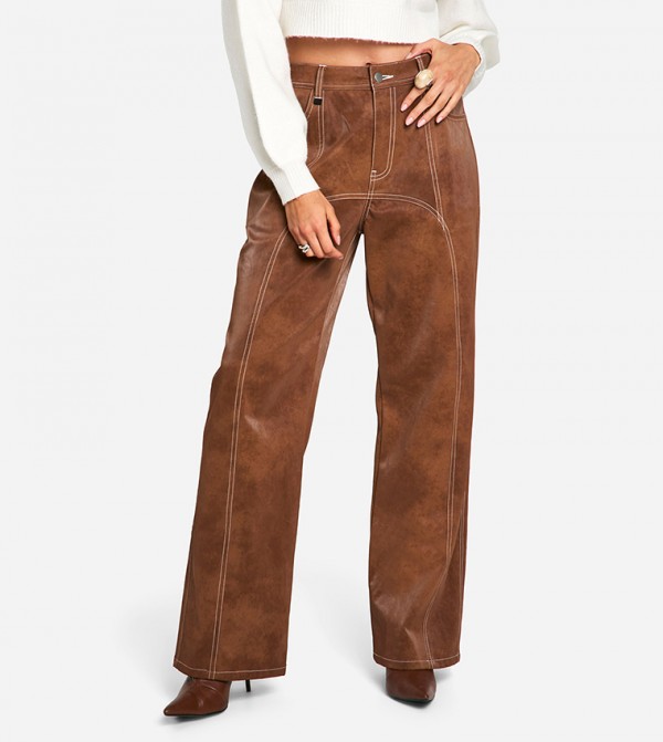 boohoo boohoo - Brown Casual Pants