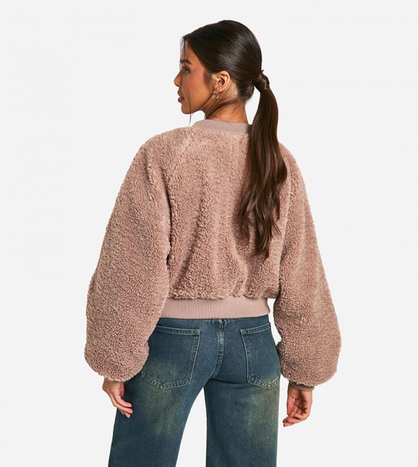 boohoo  Jackets & Coats - Beige Casual Jackets