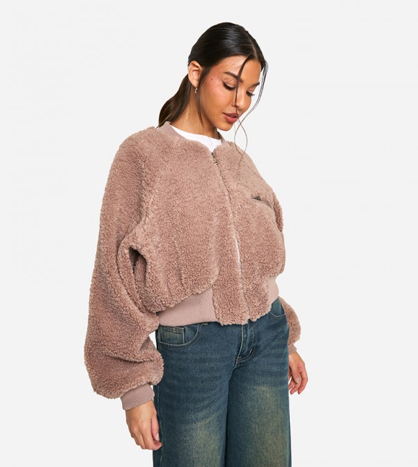 boohoo  Jackets & Coats - Beige Casual Jackets