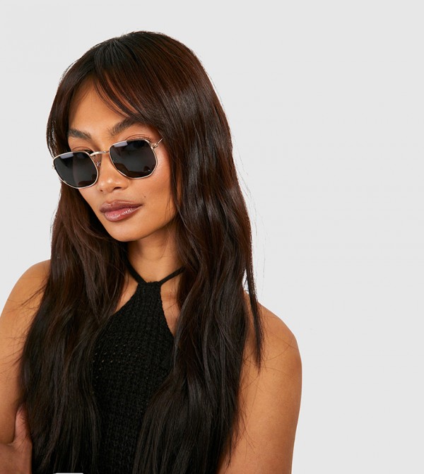 boohoo  Sunglasses - Gold undefined