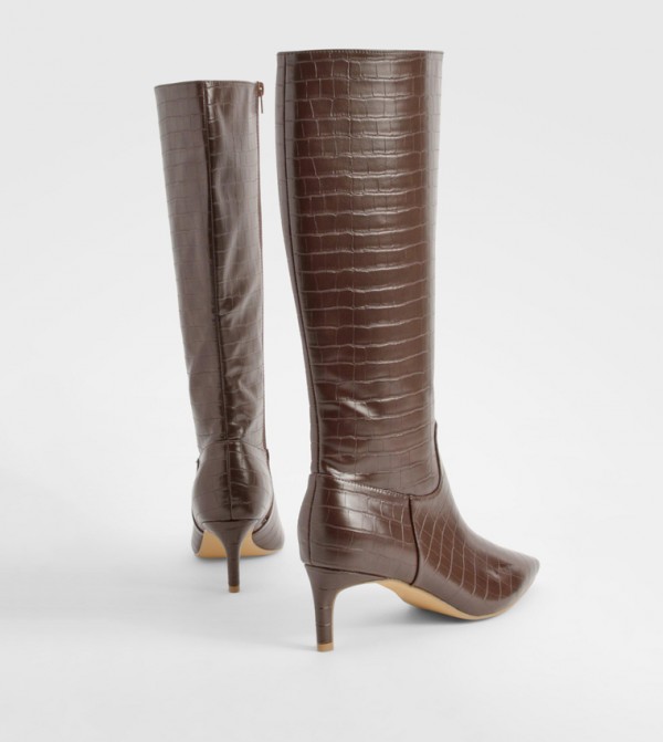 boohoo Boots - Brown Knee length Boots