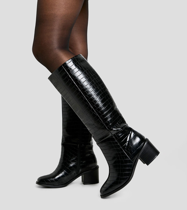بوهو بوهو - أسود Knee length Boots