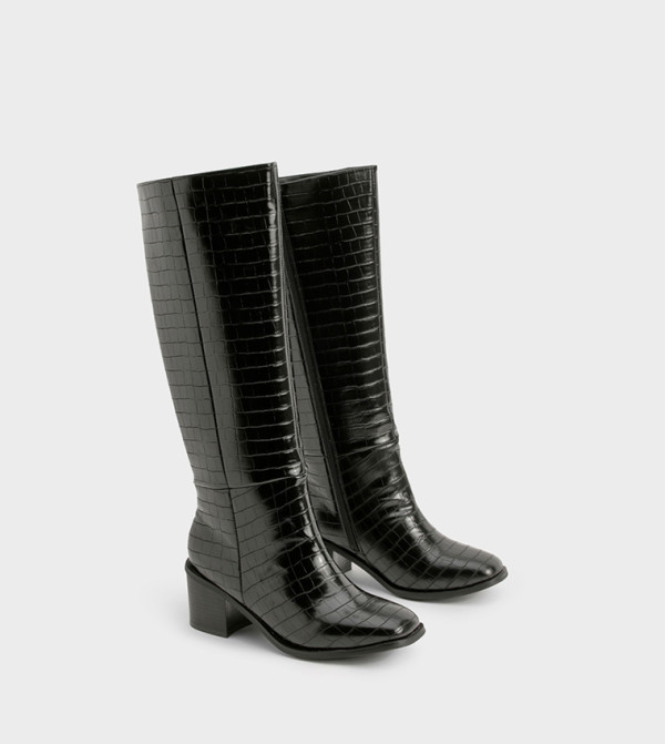 بوهو بوهو - أسود Knee length Boots