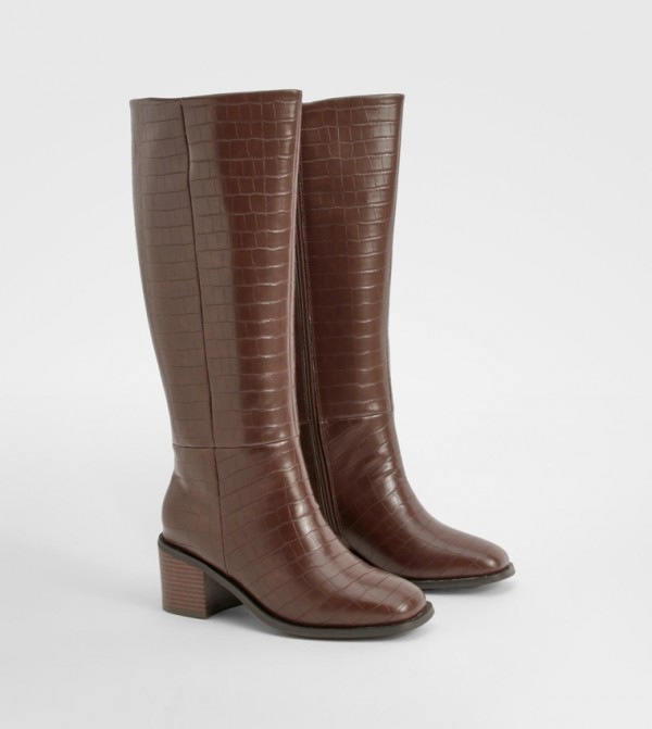 boohoo  Boots - Brown Knee length Boots