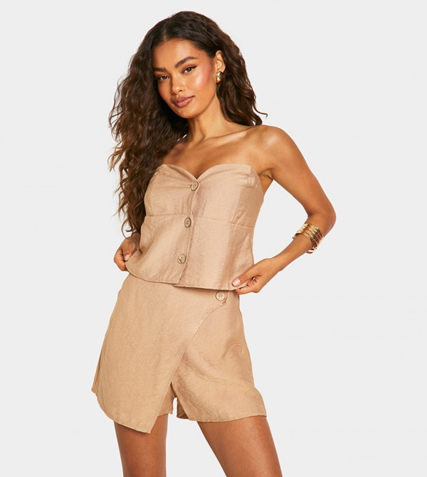 بوهو بوهو - بني  Sleeveless Tops