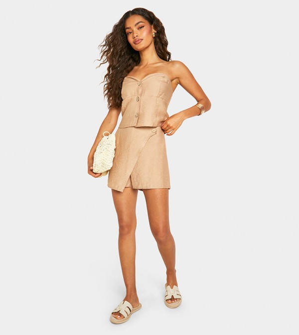 بوهو بوهو - بني  Sleeveless Tops