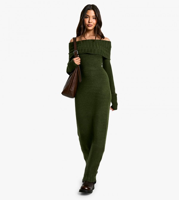 بوهو  فساتين - أخضر Maxi Dresses