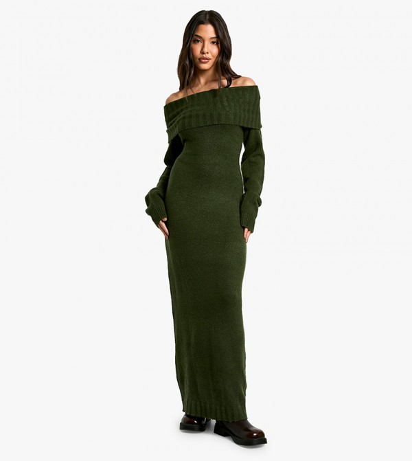 بوهو  فساتين - أخضر Maxi Dresses