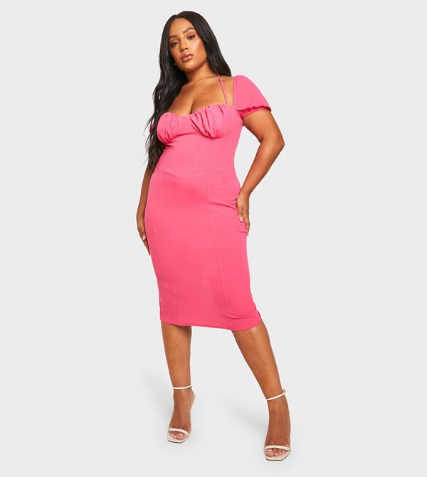 boohoo  Plus Size - Pink Dresses