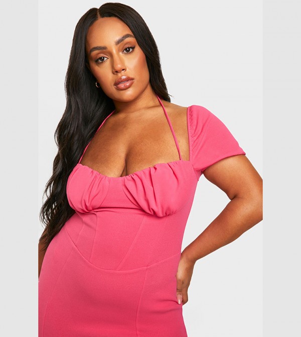 boohoo  Plus Size - Pink Dresses