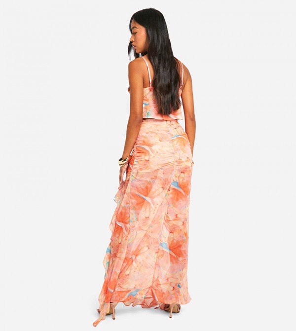 بوهو بوهو - برتقالي  Maxi Skirts