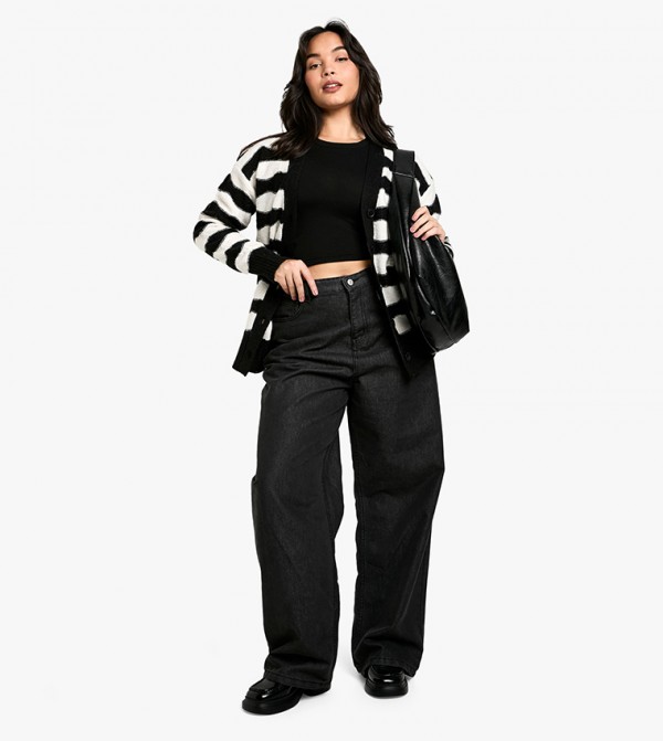boohoo  Sweaters & Cardigans - Black Sweaters & Cardigans
