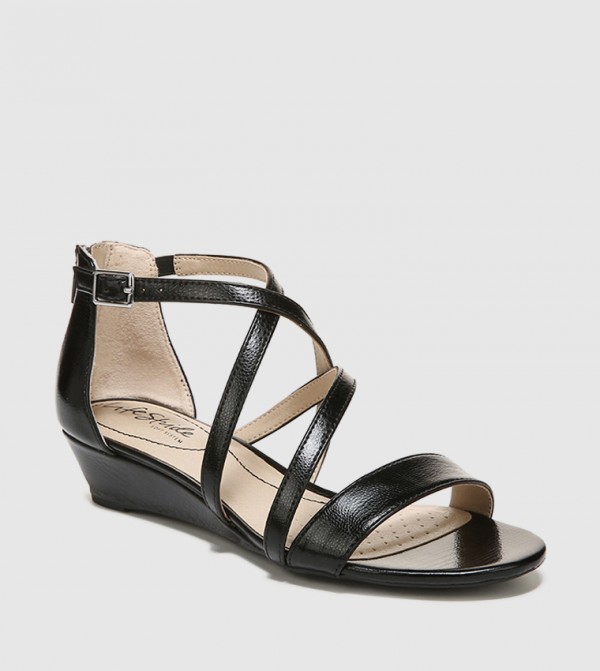 Life Stride Life Stride - Black Flat Sandals