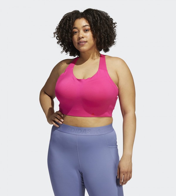 اديداس حمالات الصدر الرياضية - وردي حمالات الصدر الرياضية