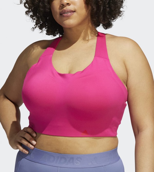 اديداس حمالات الصدر الرياضية - وردي حمالات الصدر الرياضية