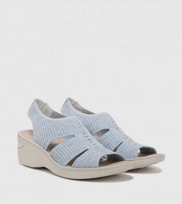 Bzees Bzees - Blue Wedge Sandals