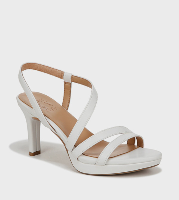 ناتشيراليزر  صنادل - أبيض كعب