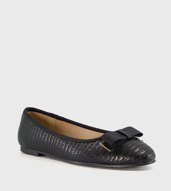 ديون لندن  أحذية باليرينا - أسود أحذية باليرينا