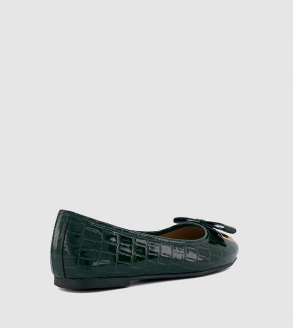ديون لندن  أحذية باليرينا - أخضر أحذية باليرينا