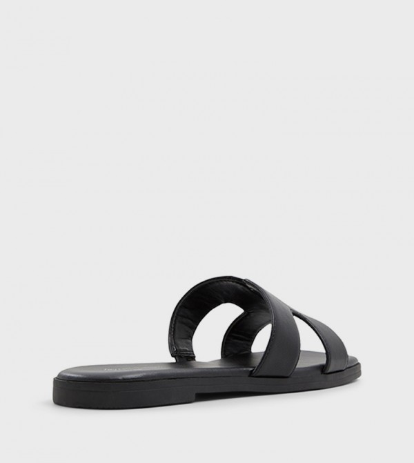 Call it Spring  - Black Flat Sandals