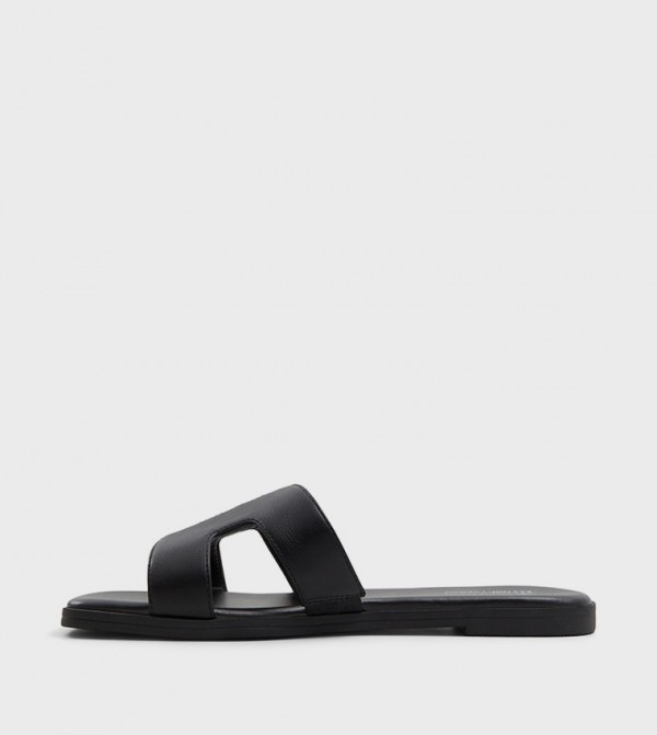 Call it Spring  - Black Flat Sandals