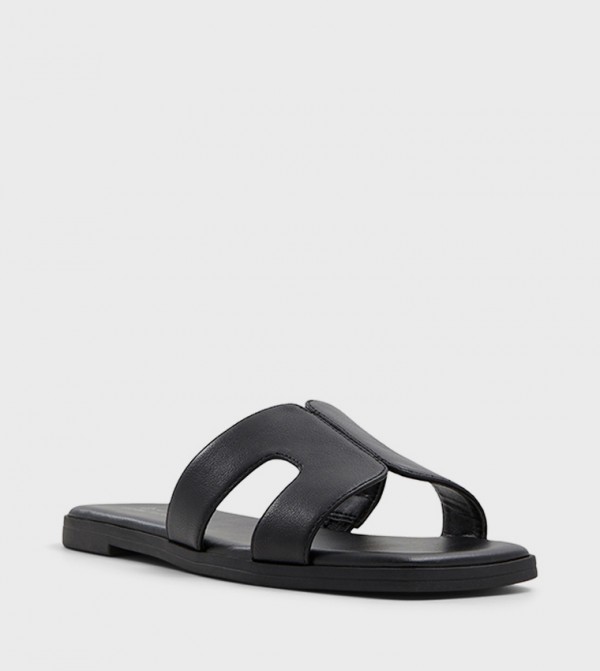 Call it Spring  - Black Flat Sandals