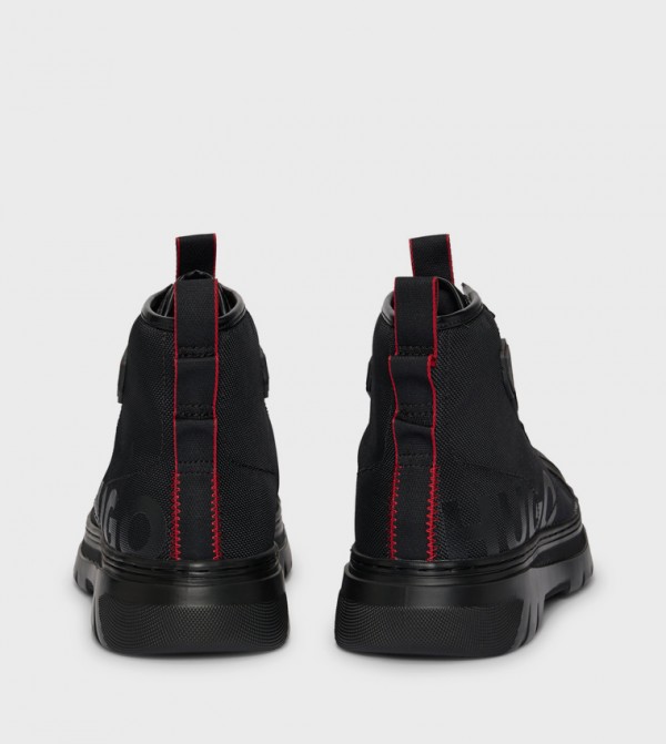 HUGO  Boots - Black Lace up Boots
