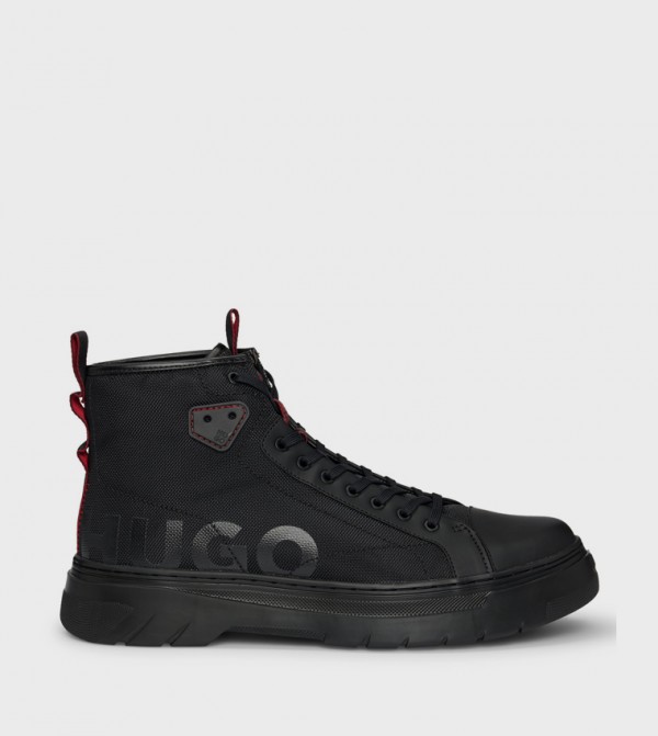 HUGO  Boots - Black Lace up Boots