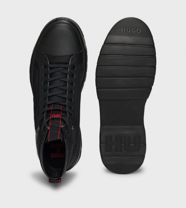 HUGO  Boots - Black Lace up Boots