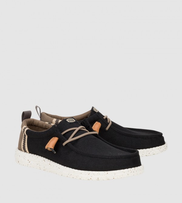 HEY DUDE  - Black Casual Slip-ons