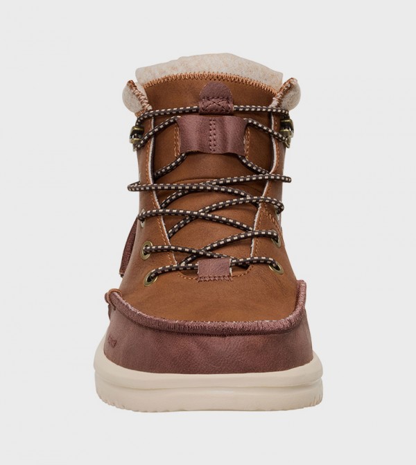 هاي دود  أبوات - بني  Lace up Boots