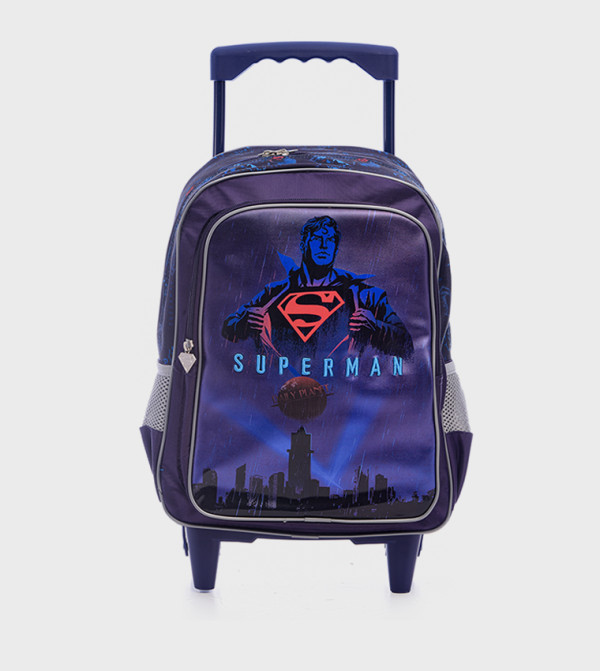 سوبرمان  سوبرمان  - أزرق حقيبة ظهر بعجلات