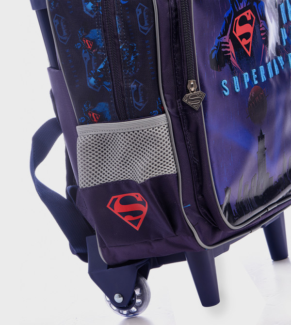 سوبرمان  سوبرمان  - أزرق حقيبة ظهر بعجلات