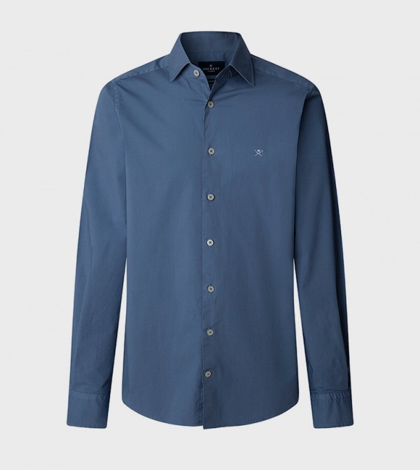 Hackett  Formal Shirts - Blue Long Sleeves