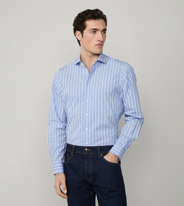 Hackett  Clothing - Blue Long Sleeves