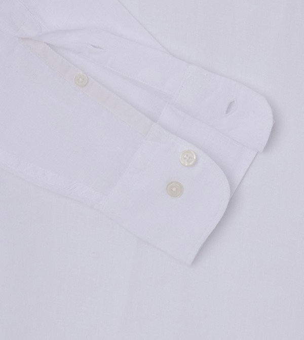 Hackett Long Sleeves - White Casual Shirts