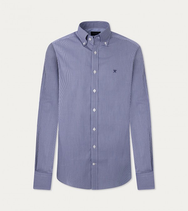 Hackett  Shirts - Blue Casual Shirts